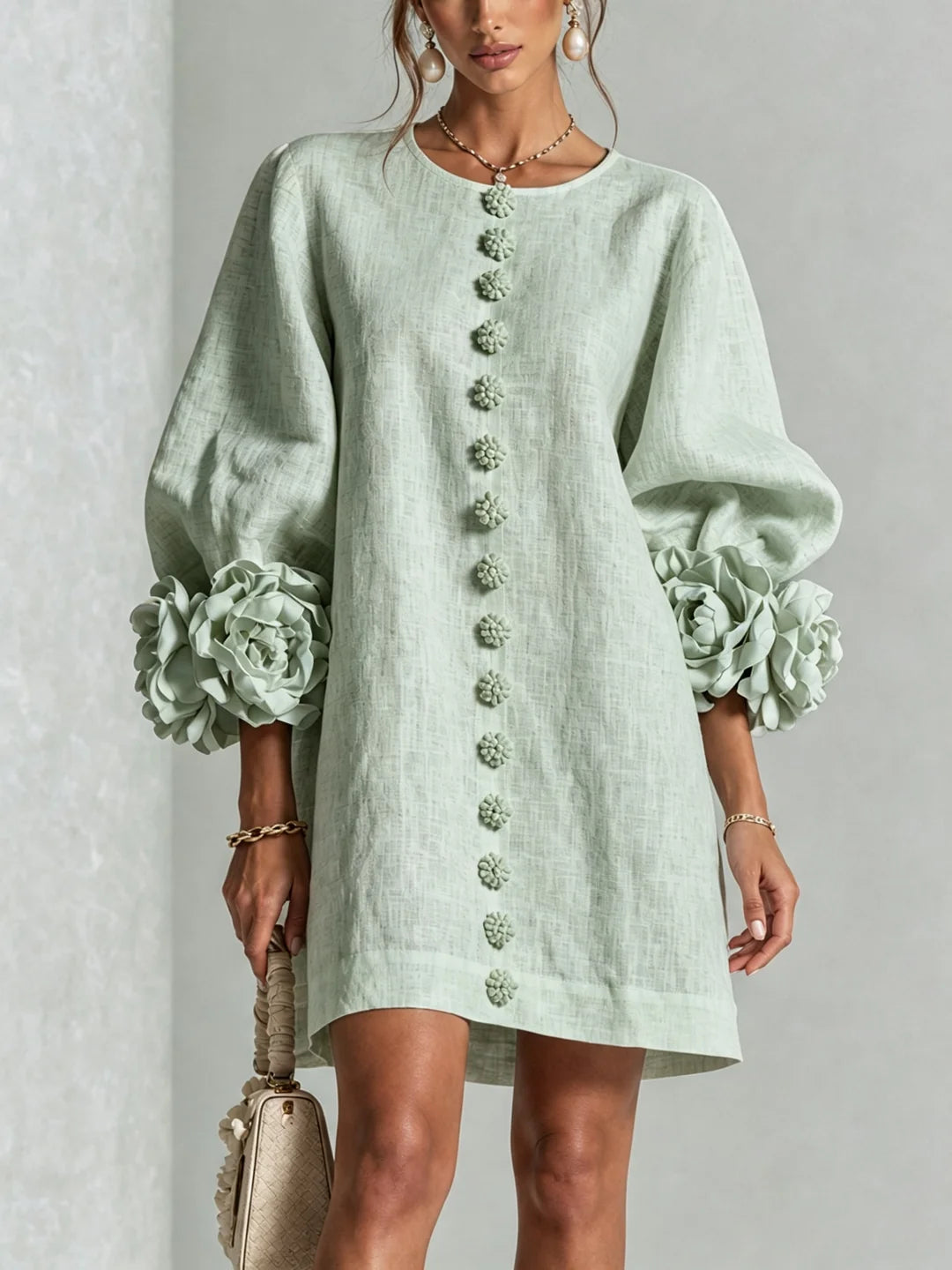 Gaia | Vestido de lino corto y fresco