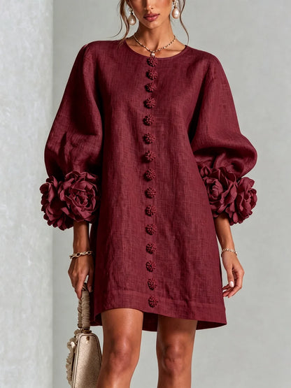 Gaia | Vestido de lino corto y fresco