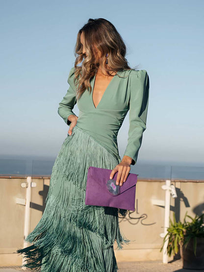 Rosalia | Vestido de flecos con glamour y movimiento