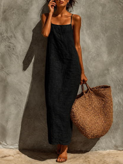 Lina | Vestido boho de algodón con caída fluida