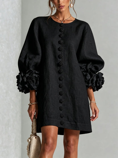 Gaia | Vestido de lino corto y fresco