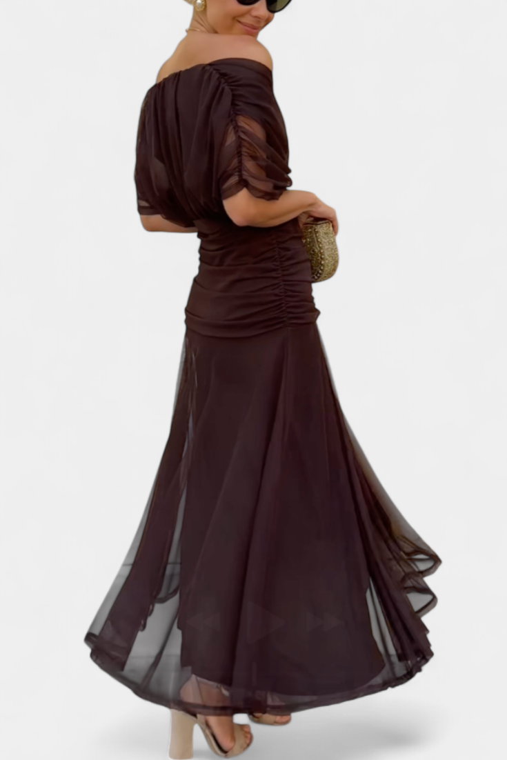 Eloria | Vestido floral de caída vaporosa y etérea