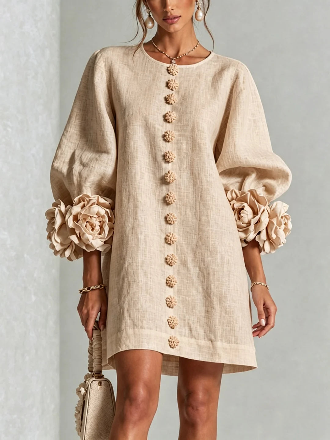 Gaia | Vestido de lino corto y fresco