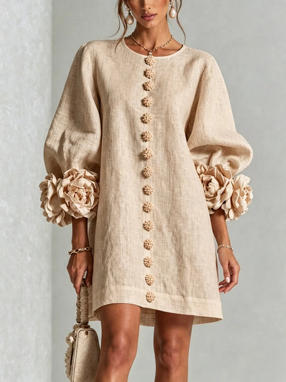 Gaia | Vestido de lino corto y fresco