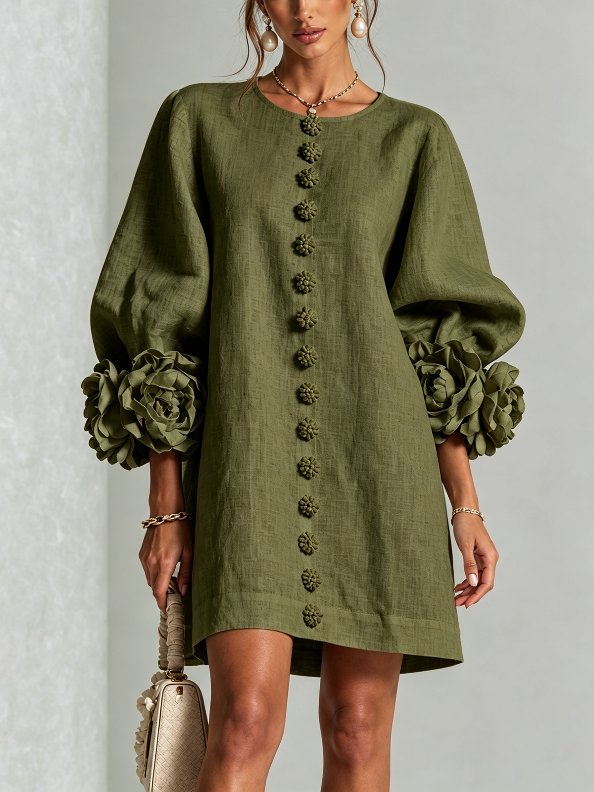 Gaia | Vestido de lino corto y fresco