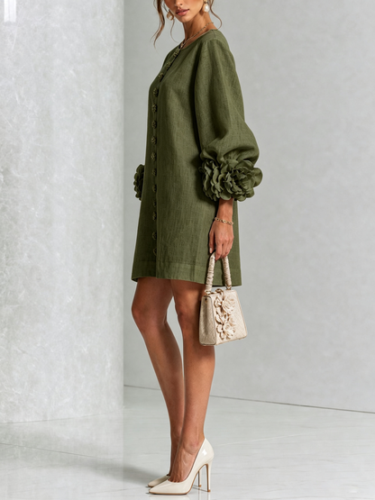 Gaia | Vestido de lino corto y fresco