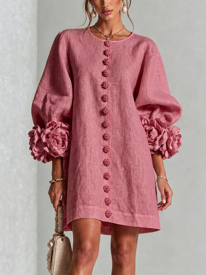 Gaia | Vestido de lino corto y fresco