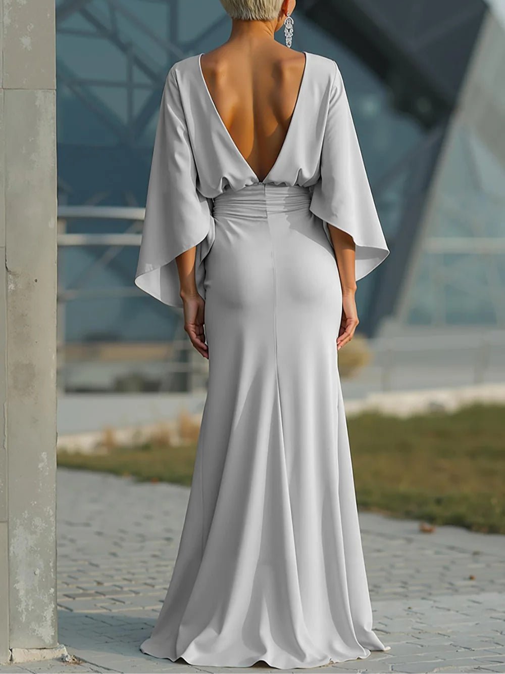 Alicia | Vestido elegante con espalda en V, sofisticado y favorecedor - Marina Durán