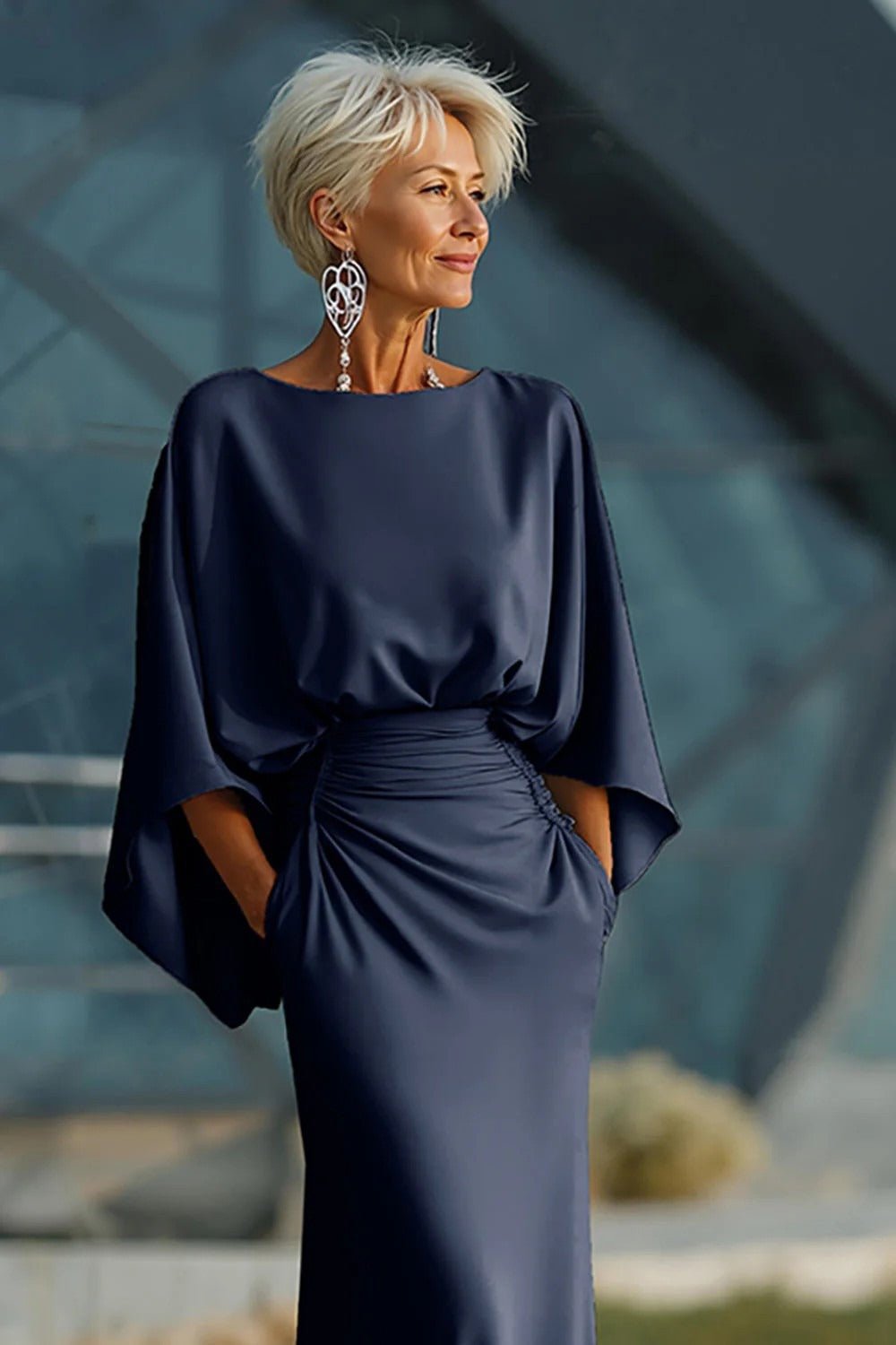 Alicia | Vestido elegante con espalda en V, sofisticado y favorecedor - Marina Durán