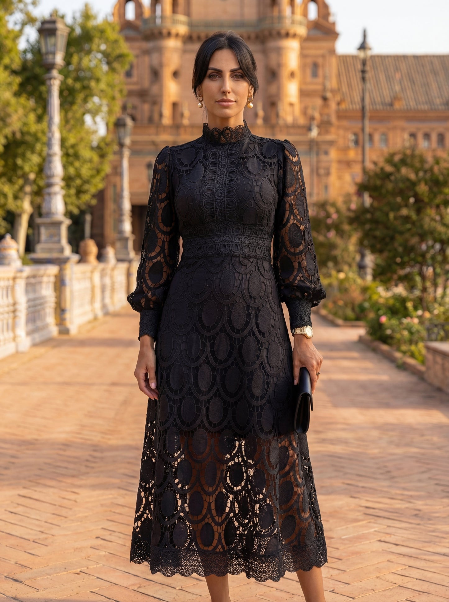 Camila | Vestido Midi de Encaje Exclusivo y Sofisticado - Marina Durán