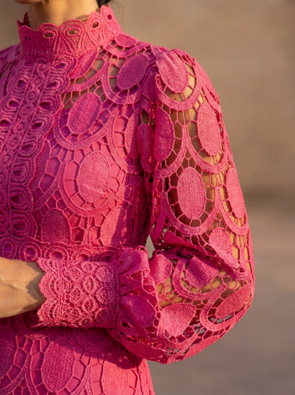 Camila | Vestido Midi de Encaje Exclusivo y Sofisticado - Marina Durán