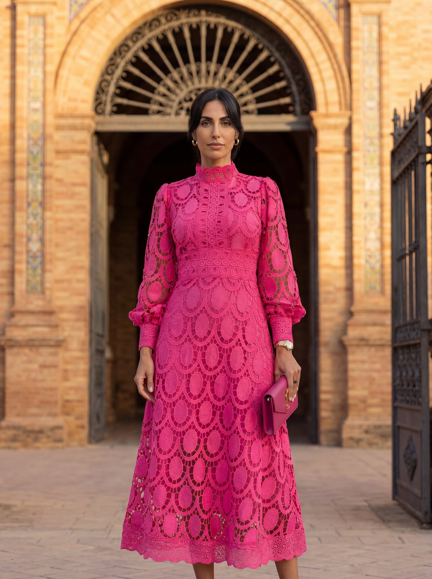 Camila | Vestido Midi de Encaje Exclusivo y Sofisticado - Marina Durán