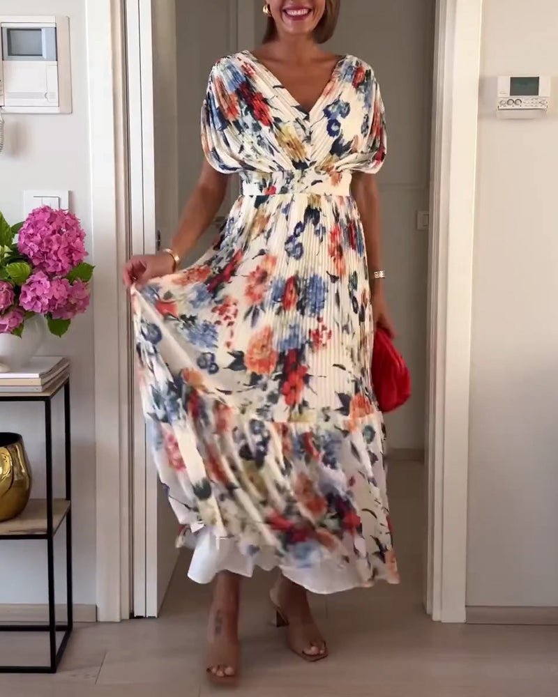 Cayetana | Vestido floral elegante que favorece la silueta - Marina Durán