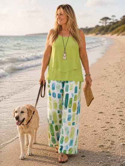 Conjunto Verde Fresco de Verano - Marina Durán