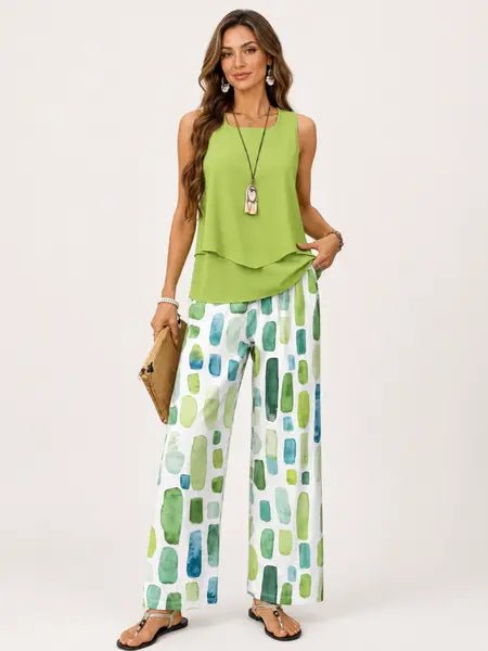 Conjunto Verde Fresco de Verano - Marina Durán
