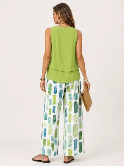 Conjunto Verde Fresco de Verano - Marina Durán