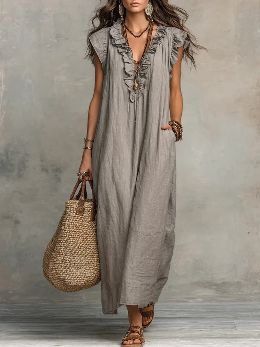Elia | Vestido Holgado y Fresco para el Día a Día - Marina Durán