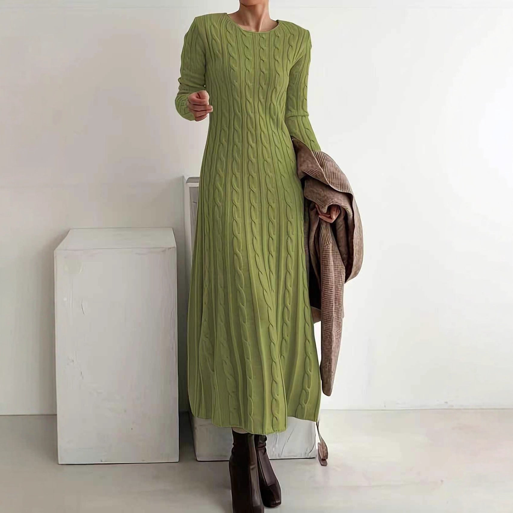 Elisa | Vestido midi de punto suave y elegante - Marina Durán