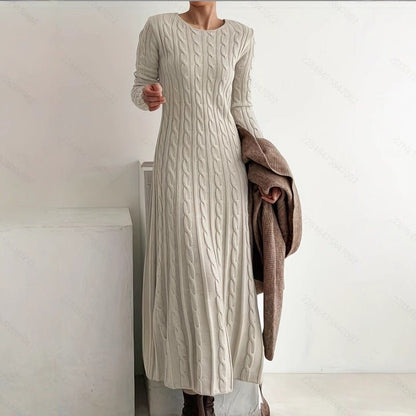 Elisa | Vestido midi de punto suave y elegante - Marina Durán