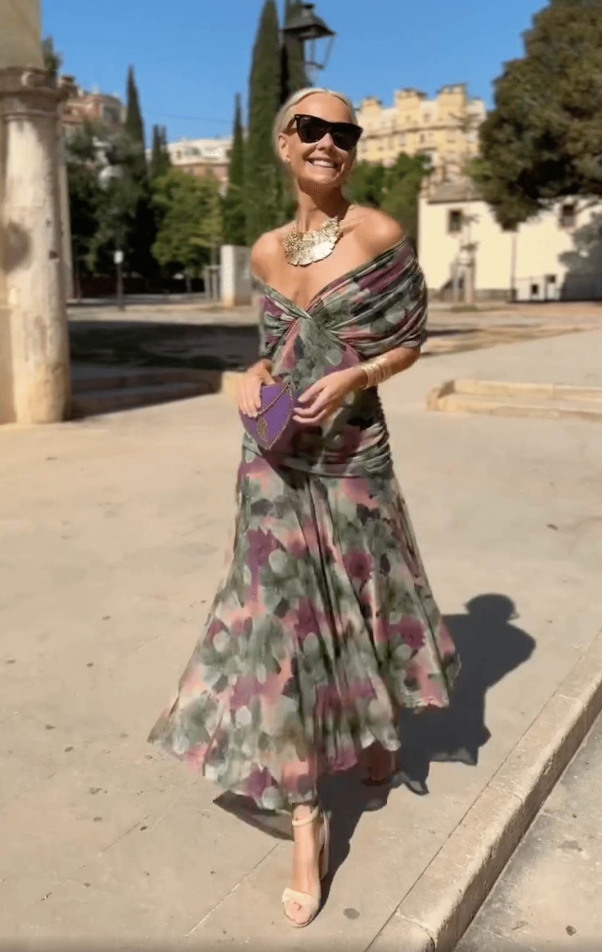 Eloria | Vestido floral de caída vaporosa y etérea - Marina Durán