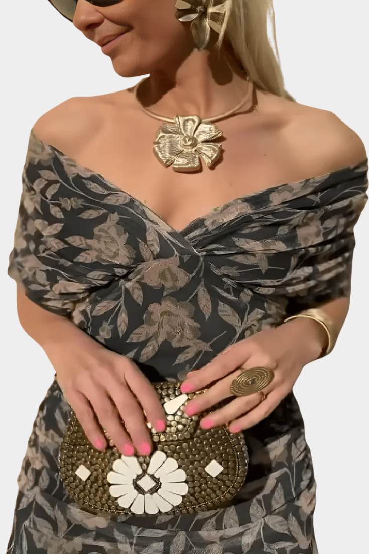 Eloria | Vestido floral de caída vaporosa y etérea - Marina Durán