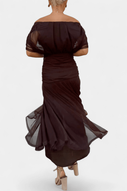 Eloria | Vestido floral de caída vaporosa y etérea - Marina Durán