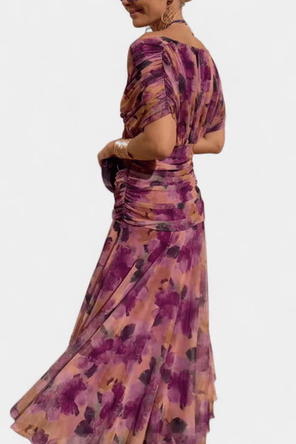 Eloria | Vestido floral de caída vaporosa y etérea - Marina Durán