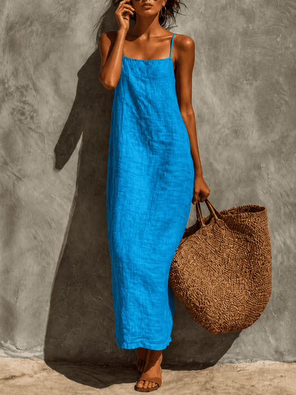 Lina | Vestido boho de algodón con caída fluida - Marina Durán