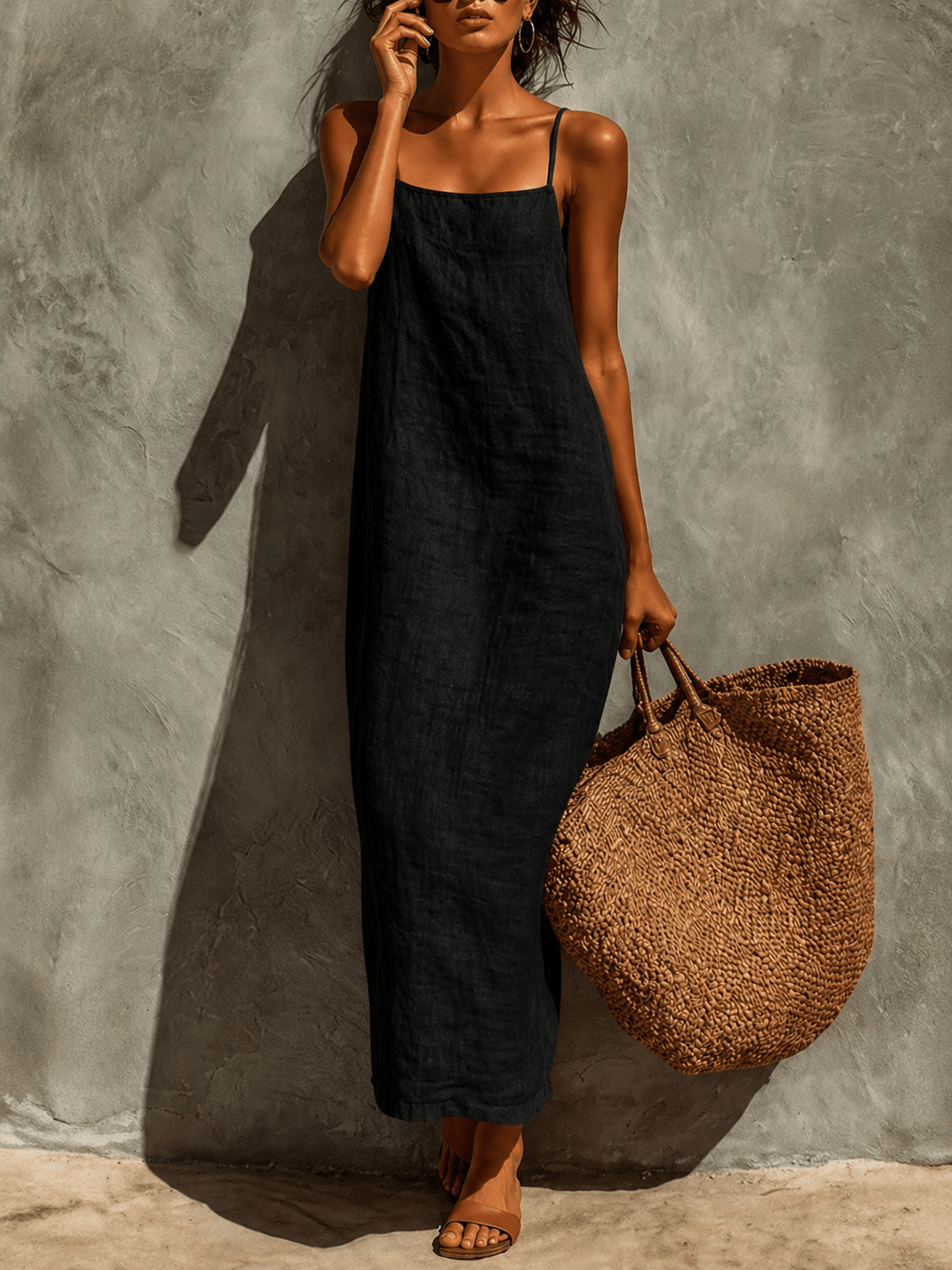 Lina | Vestido boho de algodón con caída fluida - Marina Durán