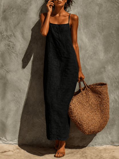 Lina | Vestido boho de algodón con caída fluida - Marina Durán