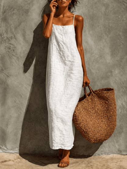 Lina | Vestido boho de algodón con caída fluida - Marina Durán