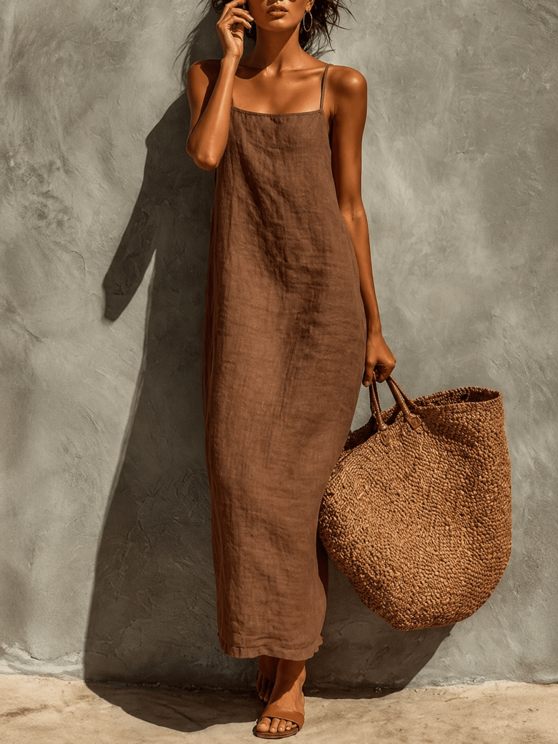 Lina | Vestido boho de algodón con caída fluida - Marina Durán