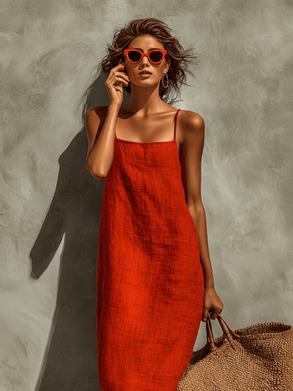Lina | Vestido boho de algodón con caída fluida - Marina Durán