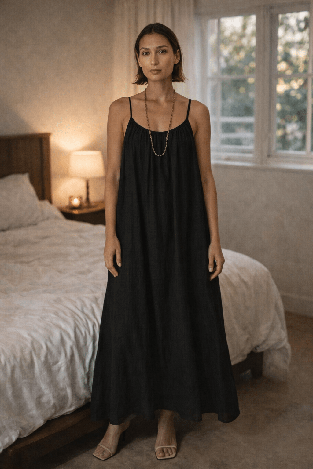 Luna | Vestido fluido con espalda descubierta - Marina Durán