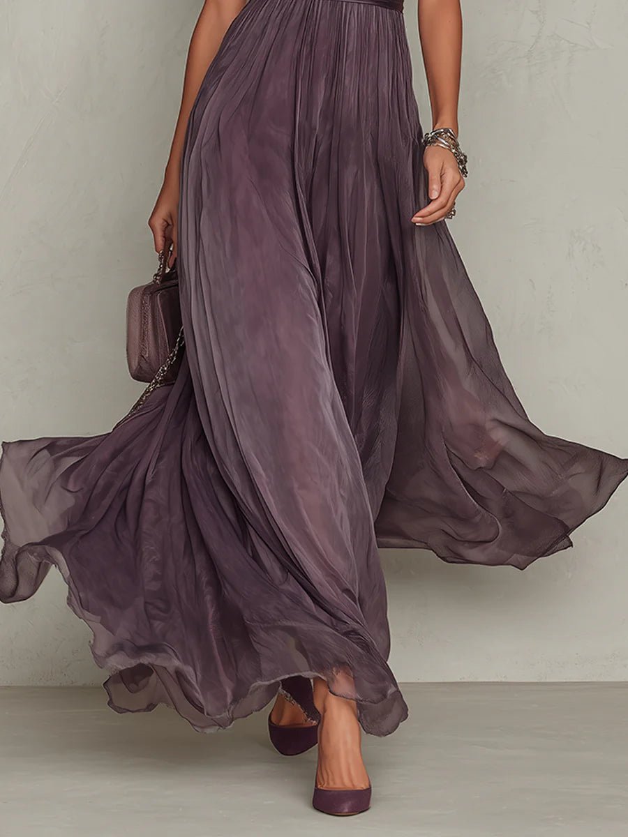 Martina | Vestido elegante de chiffon fluido para un estilo sofisticado - Marina Durán