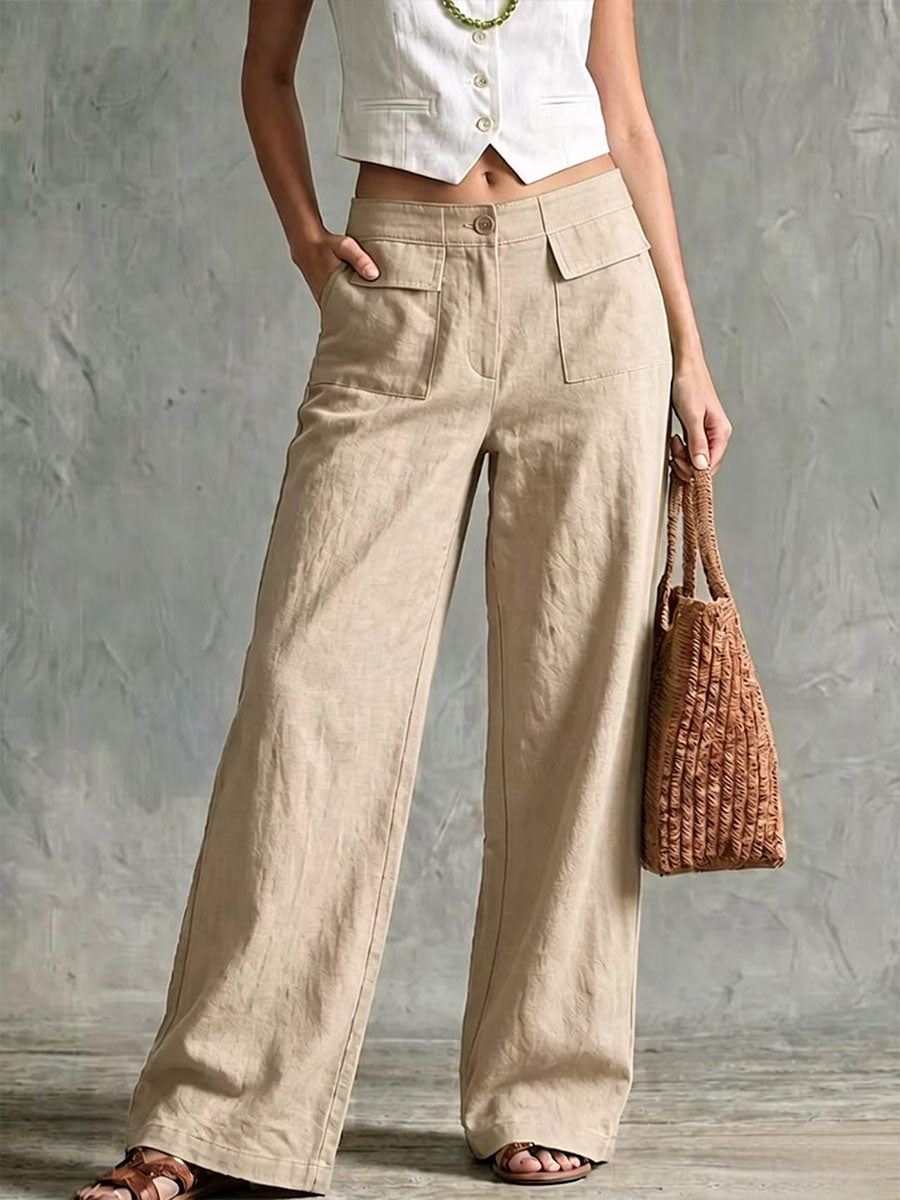 Pantalón de tiro bajo perfecto para el otoño