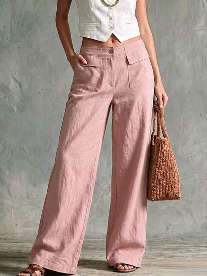 Pantalón de tiro bajo perfecto para el otoño