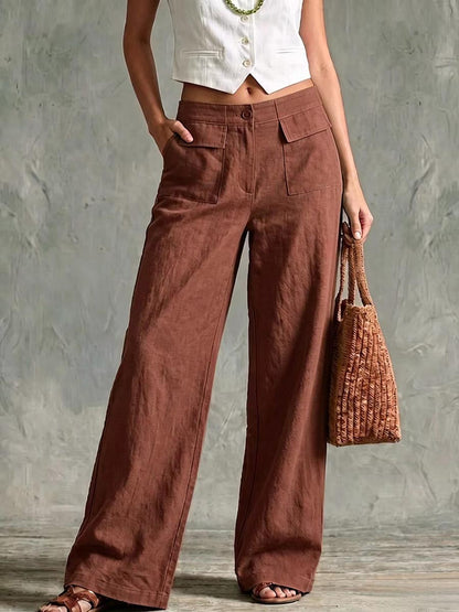 Pantalón de tiro bajo perfecto para el otoño