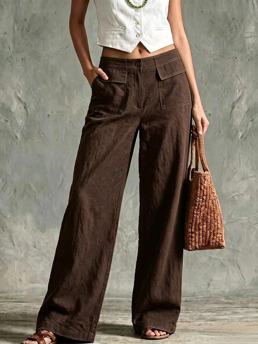 Pantalón de tiro bajo perfecto para el otoño