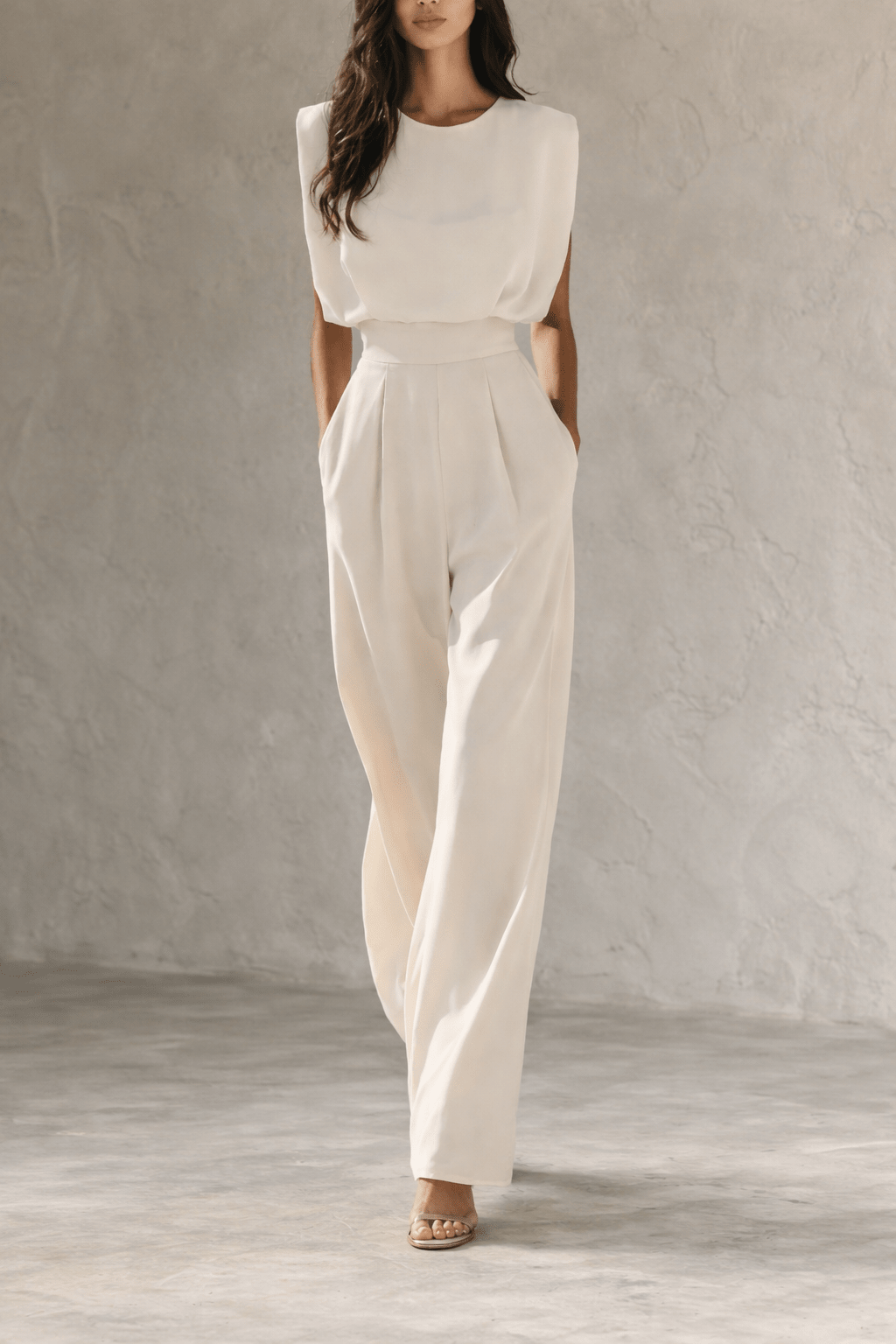 Roma | Mono elegante de corte minimalista y caída fluida - Marina Durán