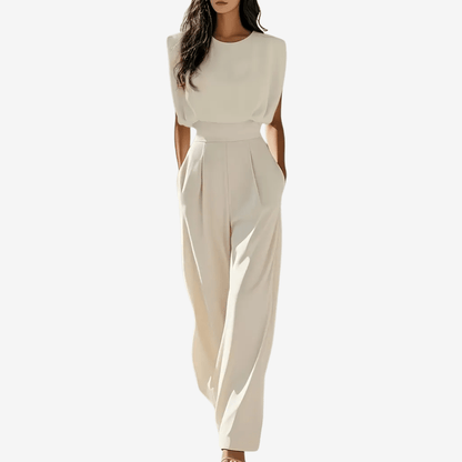 Roma | Mono elegante de corte minimalista y caída fluida - Marina Durán