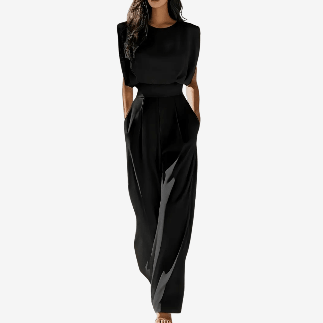 Roma | Mono elegante de corte minimalista y caída fluida - Marina Durán