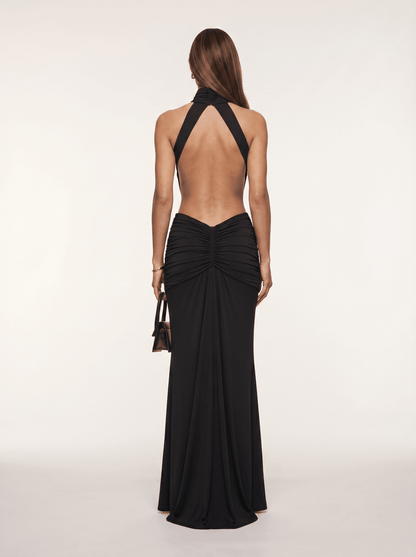 Silvia | Vestido Largo con Escote Halter - Elegancia y Glamour - Marina Durán