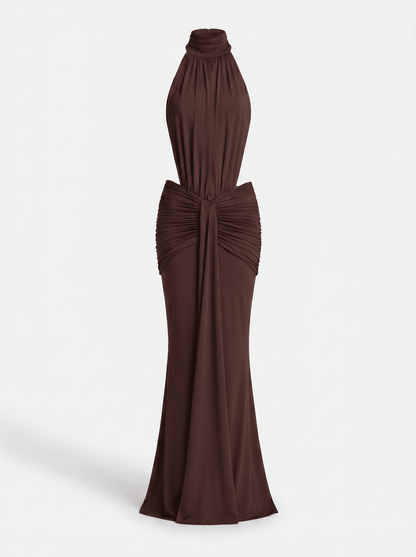 Silvia | Vestido Largo con Escote Halter - Elegancia y Glamour - Marina Durán