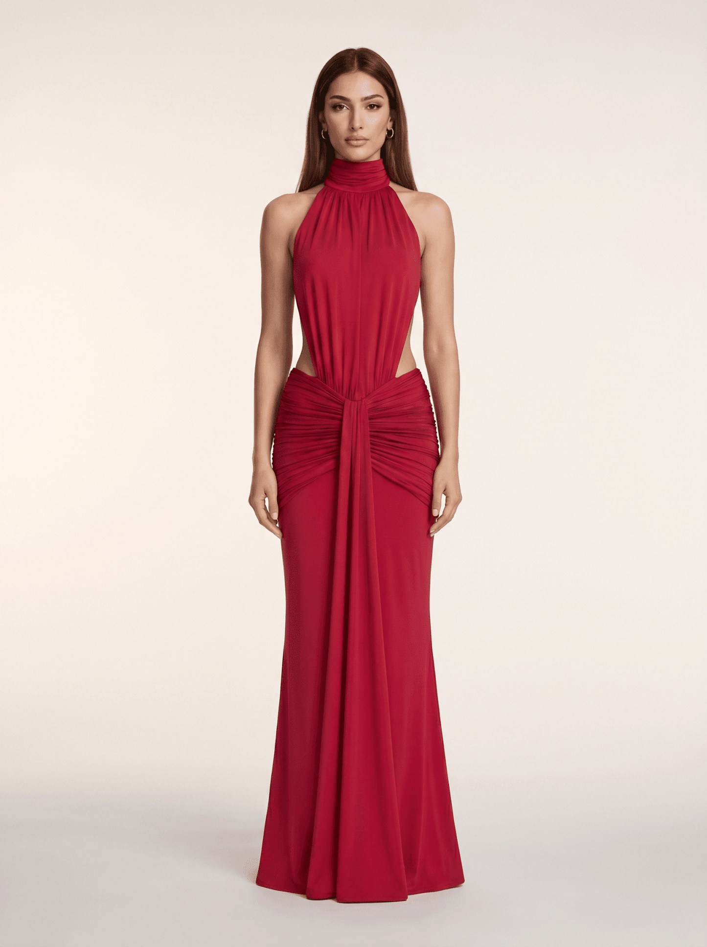 Silvia | Vestido Largo con Escote Halter - Elegancia y Glamour - Marina Durán