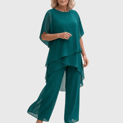 Sofía | Traje Fluido Azul Marino corte Relajado - Marina Durán
