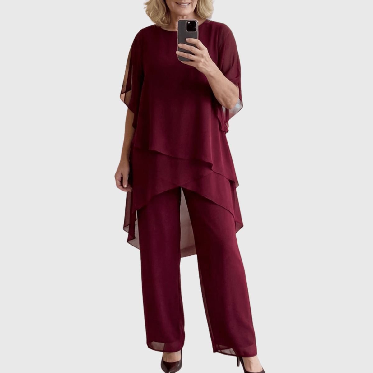 Sofía | Traje Fluido Azul Marino corte Relajado - Marina Durán