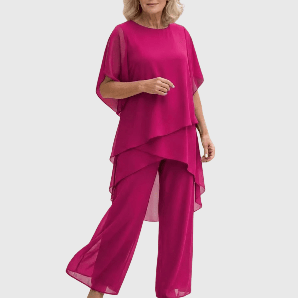 Sofía | Traje Fluido Azul Marino corte Relajado - Marina Durán