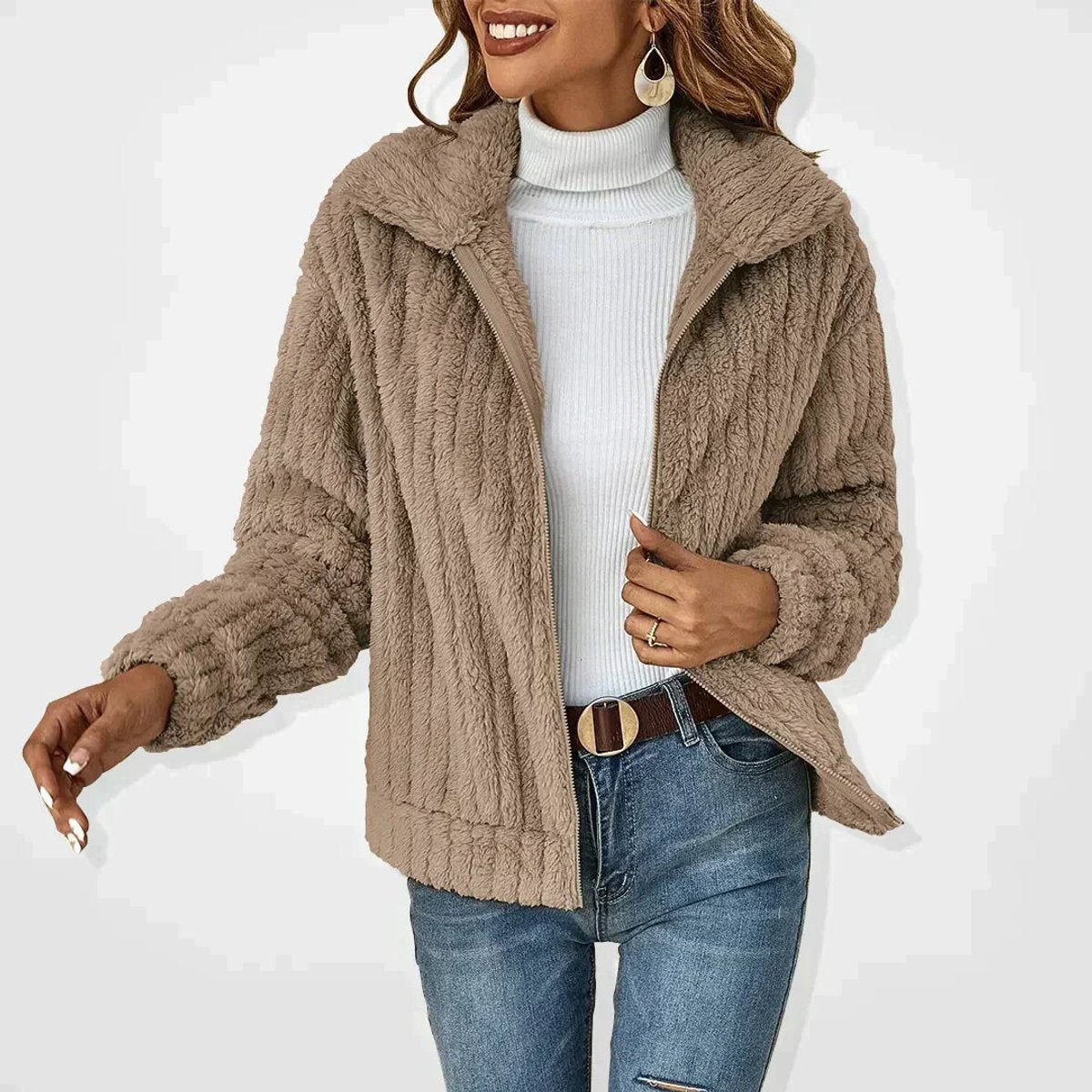 Roberta | Chaqueta de cremallera caliente